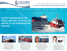 Tablet Screenshot of colombomaritime.com